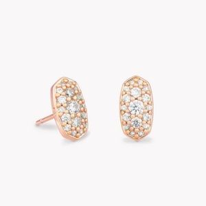 Kendra Scott Grayson Rose Gold Stud Earrings. Brand new, unworn and in the box.